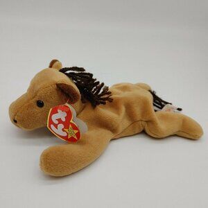 Ty The Beanie Baby Collections Brown Derby The Horse Soft Plush Toy 8X4 In